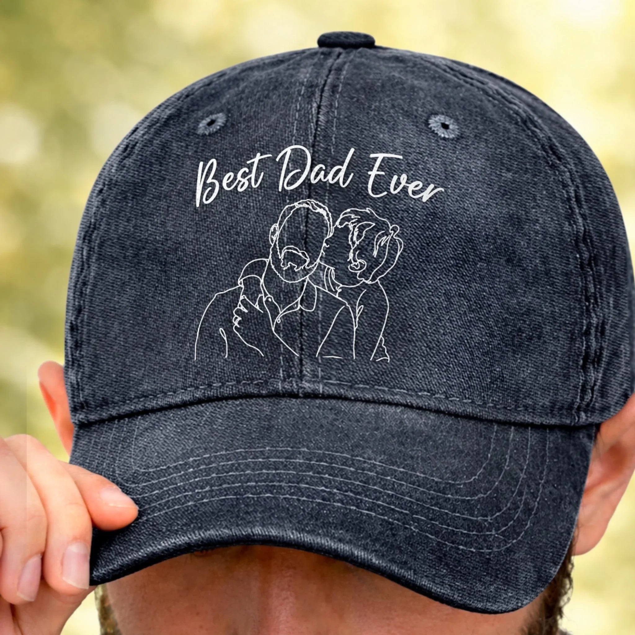 Custom Photo Cap - Personalized Father's Day Birthday Gifts For Dad, Grandpa - Dad Is My Everyday Hero
