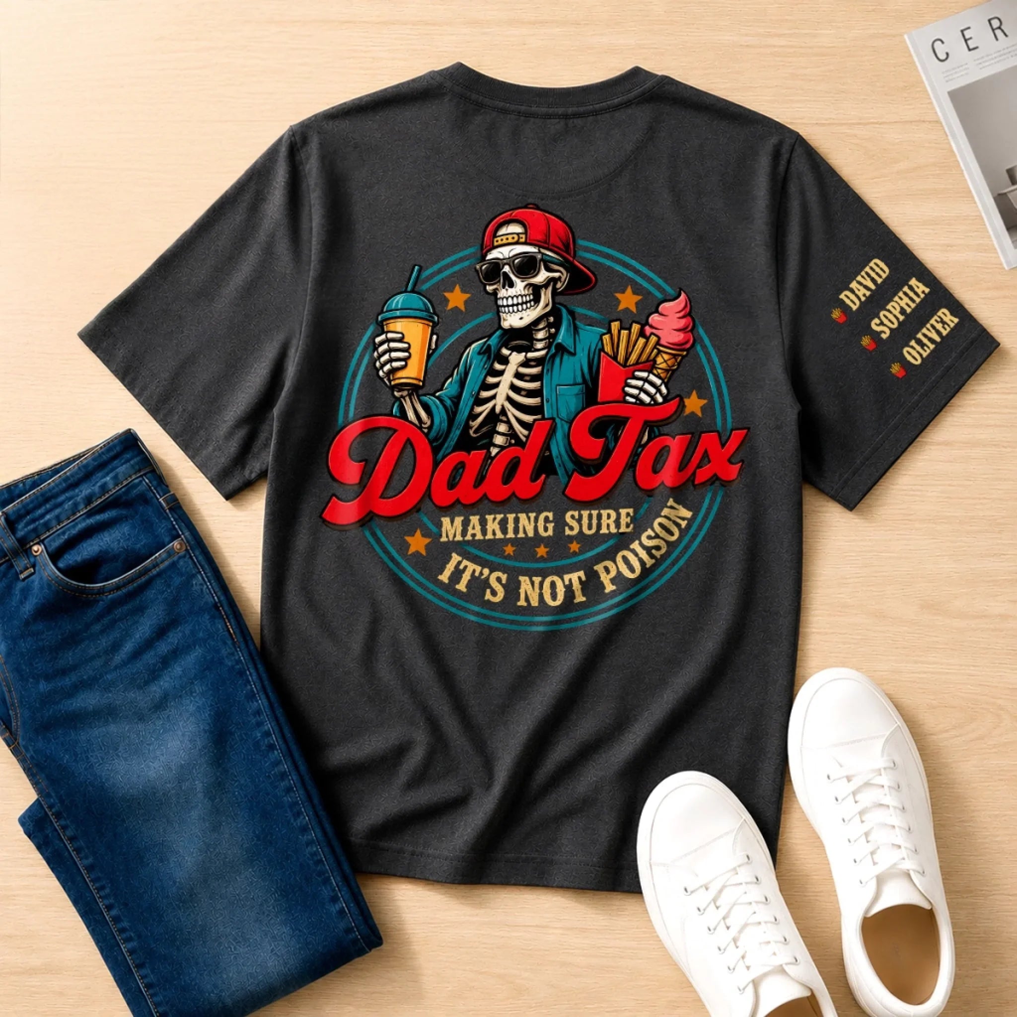 Custom Dad Tax Back Printed Shirt - Personalized Father's Day Birthday Gifts For Dad, Grandpa - Quality Control Starts With Dad
