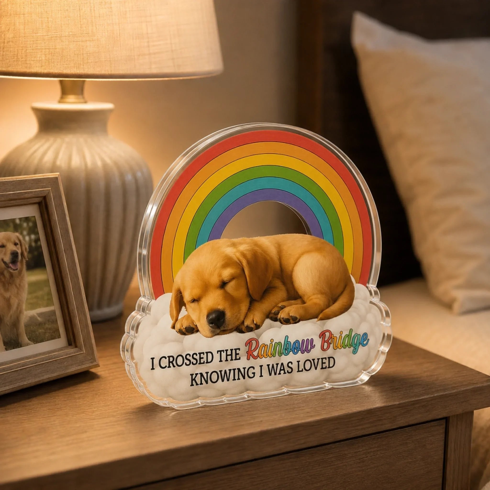 Custom Photo Forever In My Heart - Memorial Personalized Custom Acrylic Plaque Custom Shape - Sympathy Gift For Pet Owners, Pet Lovers