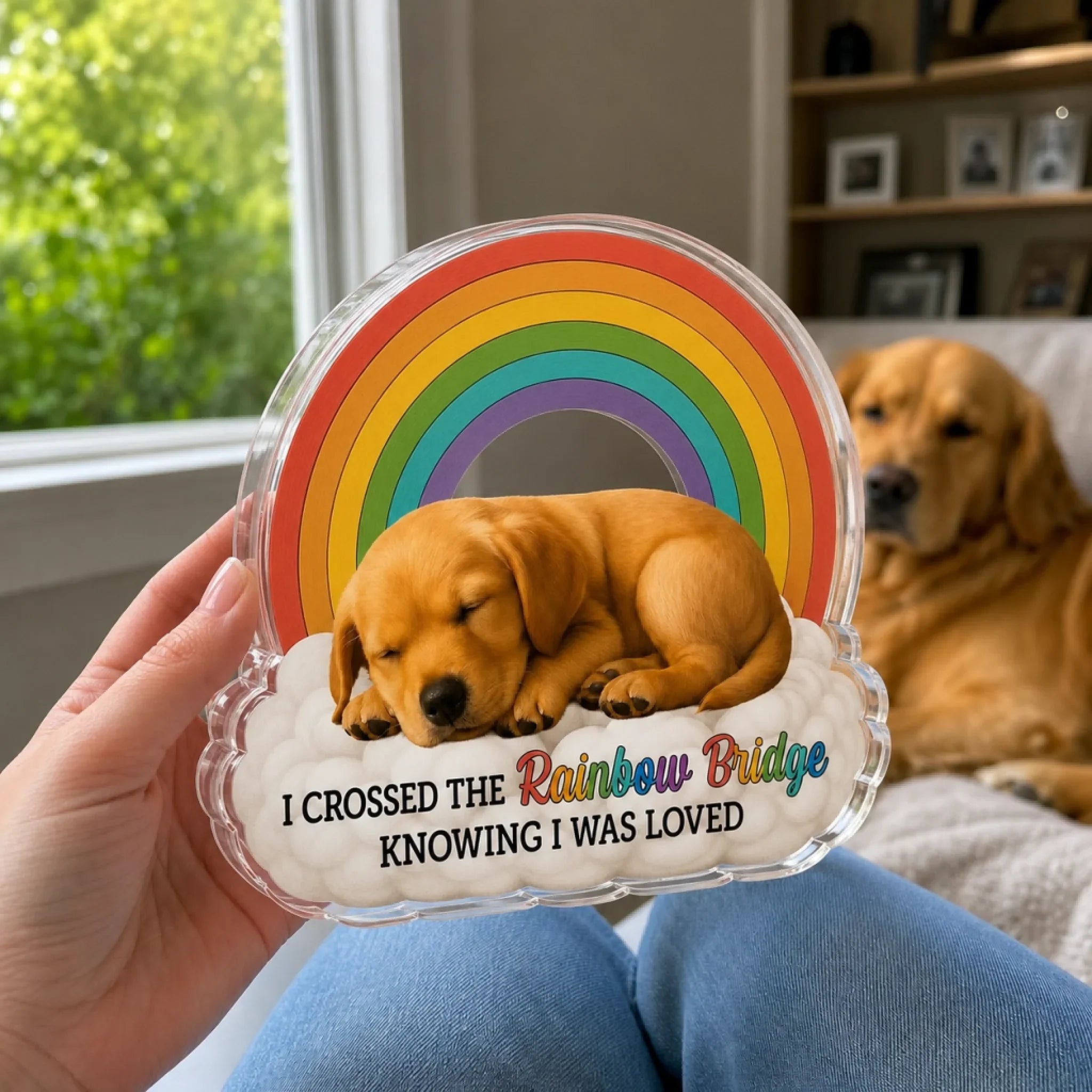 Custom Photo Forever In My Heart - Memorial Personalized Custom Acrylic Plaque Custom Shape - Sympathy Gift For Pet Owners, Pet Lovers
