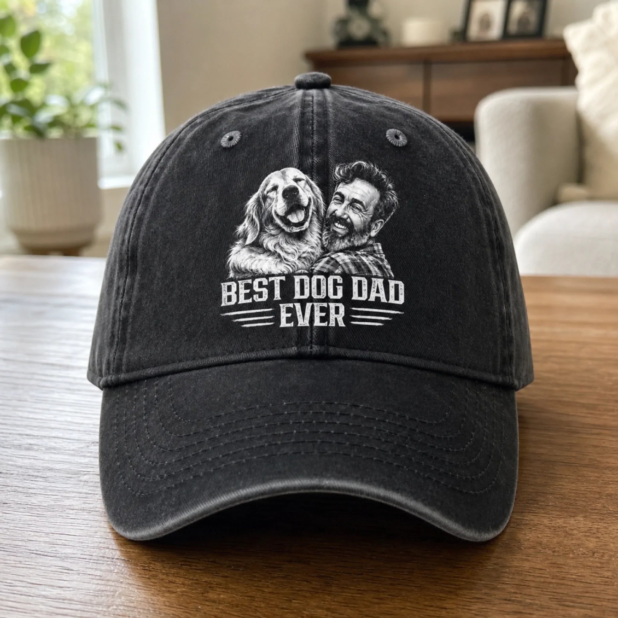 Custom Photo Cap - Personalized Father's Day Birthday Gifts For Dog Cat Lovers, Dog Dad And Mom, Cat Owners - Life Is Better With Paws