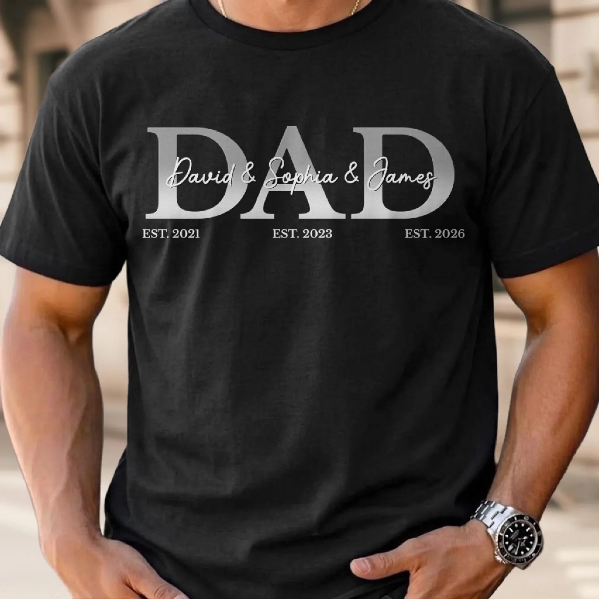 Custom T-shirt, Hoodie – Personalized Father's Day Birthday Gifts For Dad, Grandpa – Dad Is My Greatest Blessing