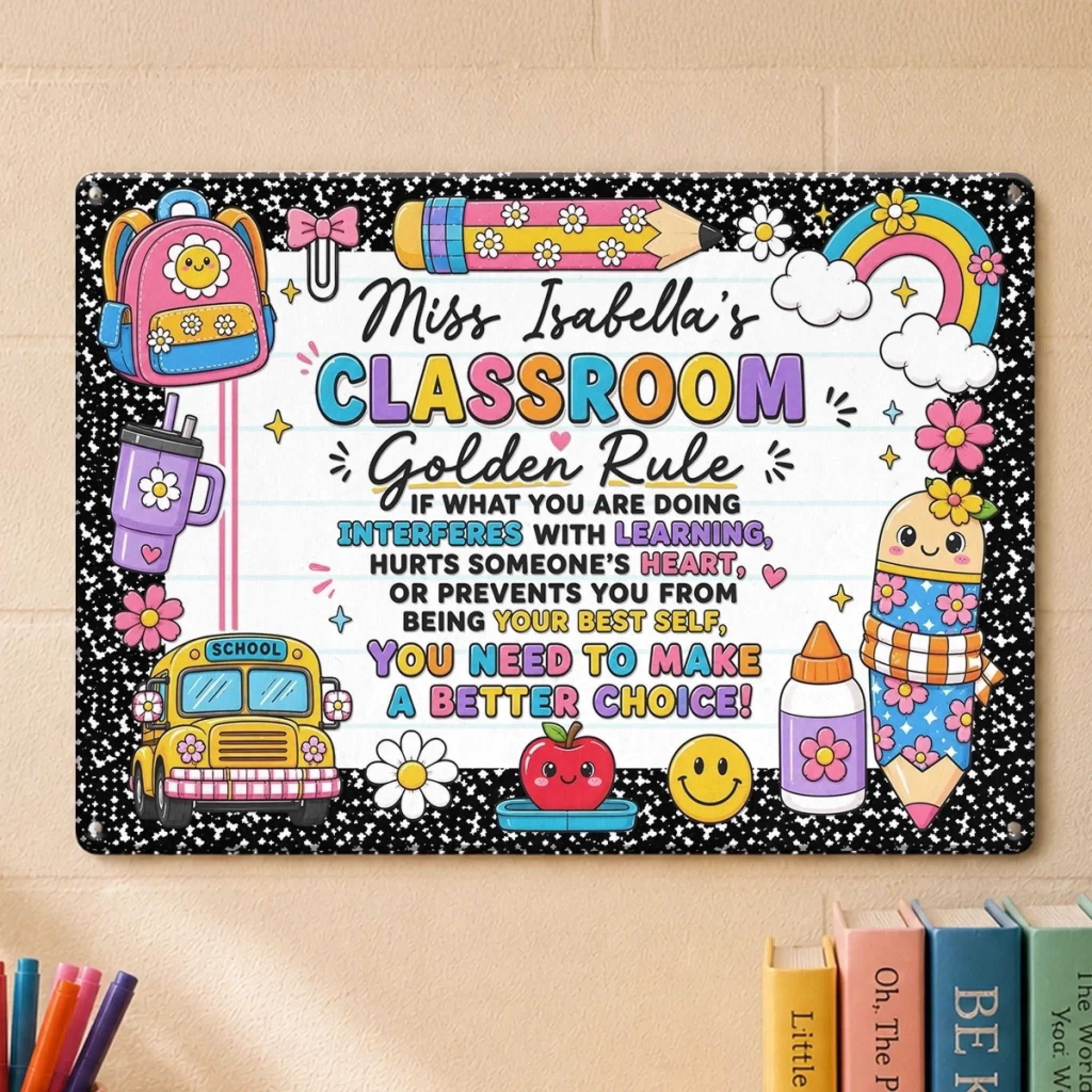 Custom Home Decor Metal Sign - Personalized Back To School Gifts For Teachers - You Need To Make A Better Choice
