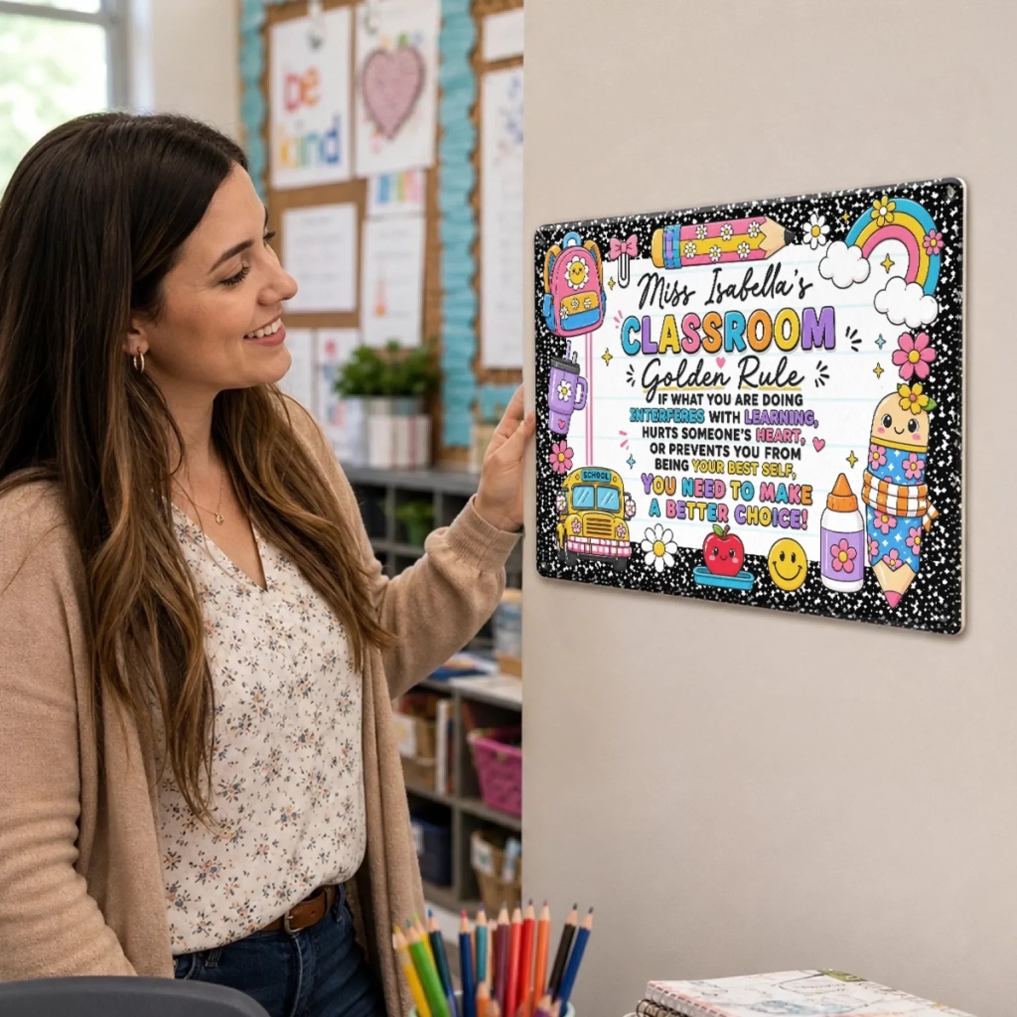 Custom Home Decor Metal Sign - Personalized Back To School Gifts For Teachers - You Need To Make A Better Choice