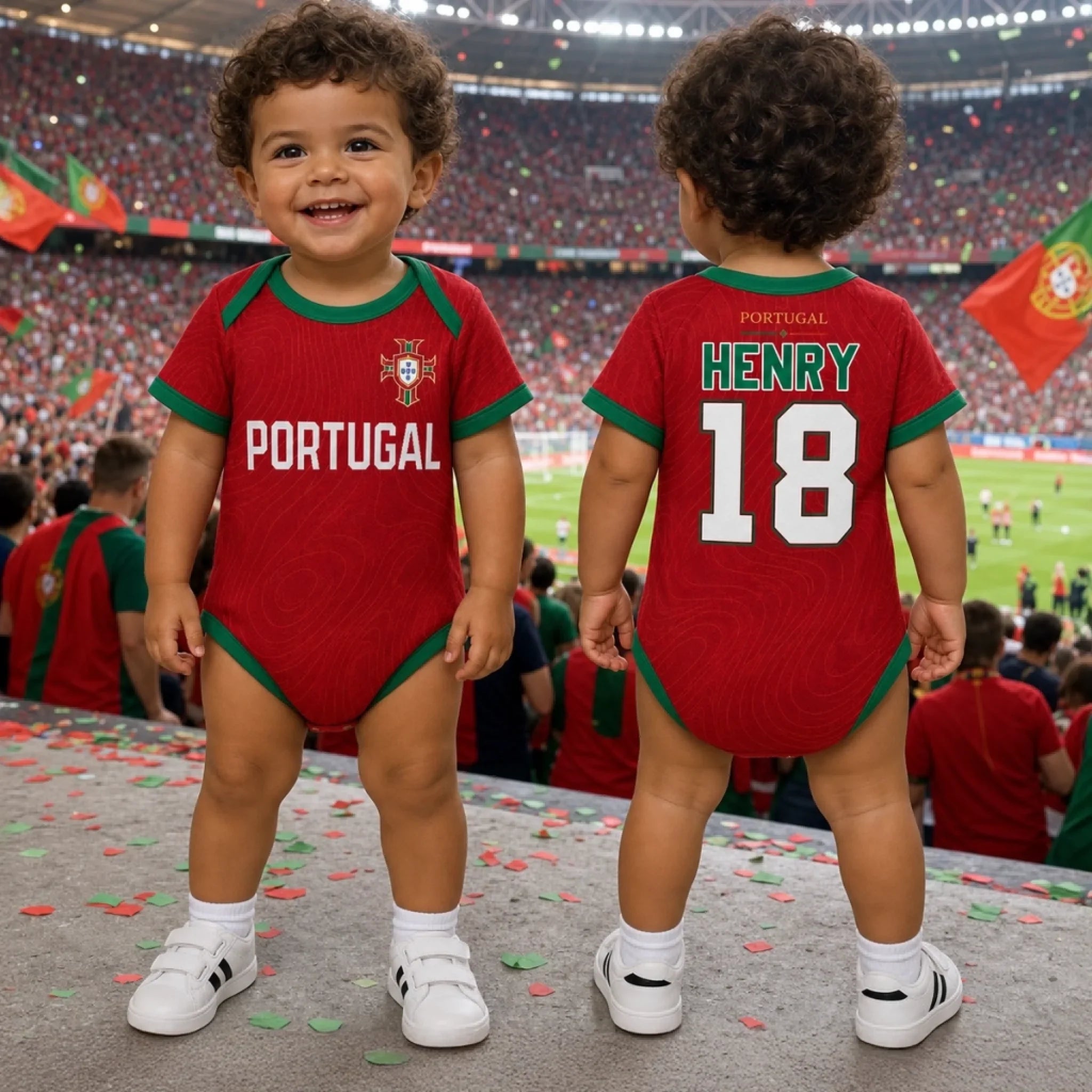 Custom USA 2026 Baby Jersey Bodysuit
- Personalized Baby Shower, Gender Reveal Gifts For New Moms, New Dads, Soccer Lovers - Future Soccer Star In Training