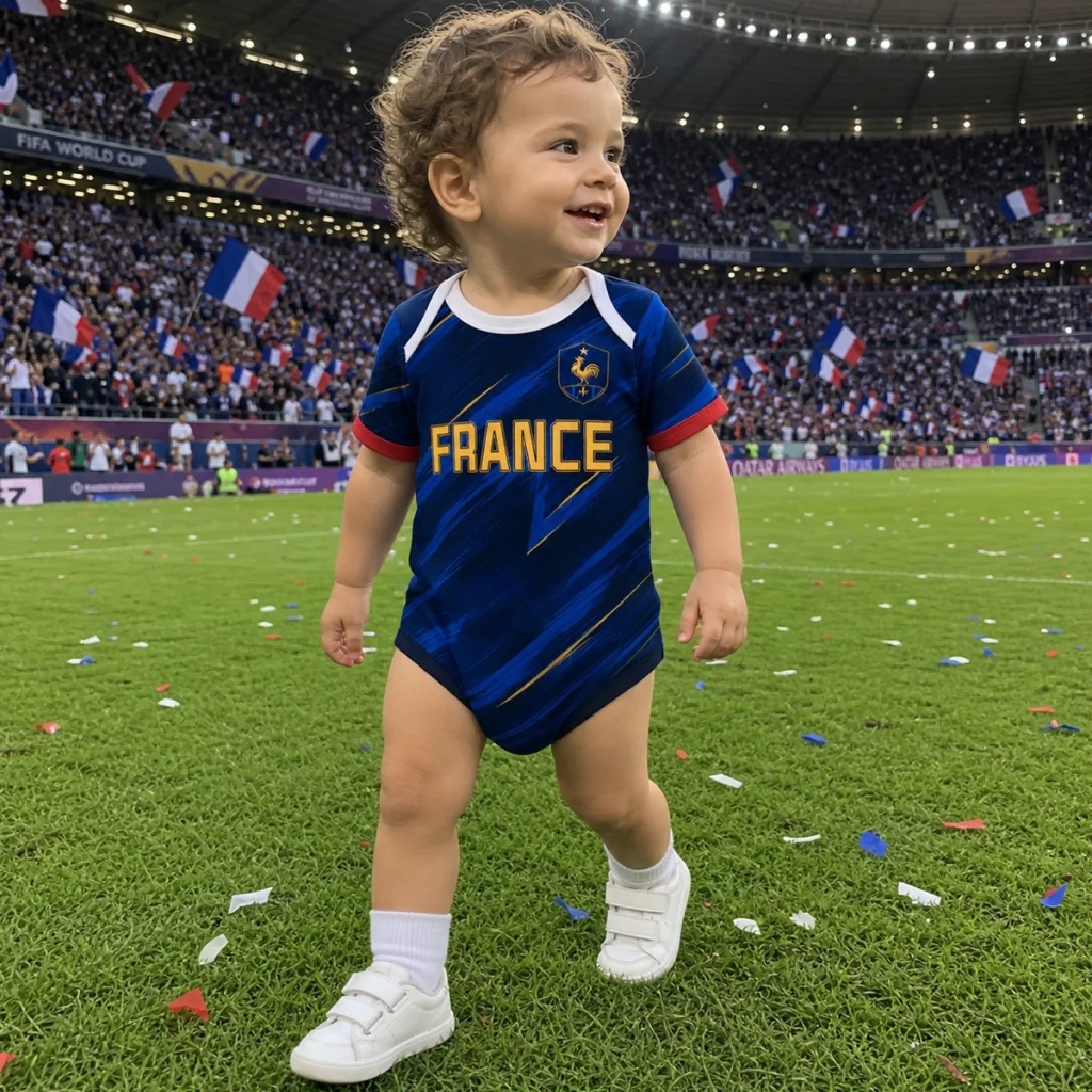 Custom USA 2026 Baby Jersey Bodysuit
- Personalized Baby Shower, Gender Reveal Gifts For New Moms, New Dads, Soccer Lovers - Future Soccer Star In Training