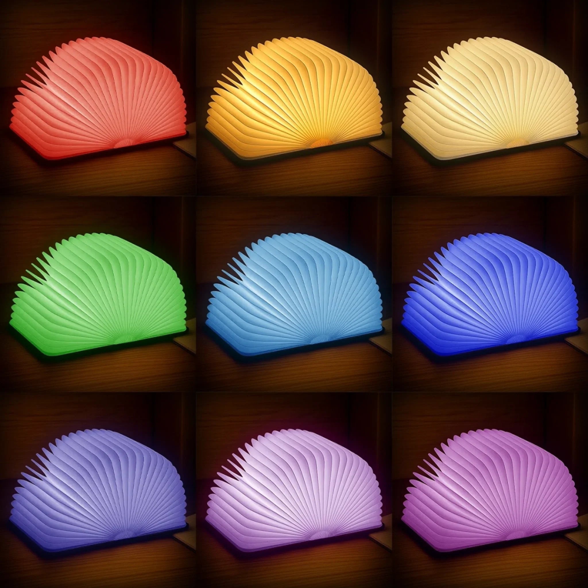 Custom Foldable LED Magic Book Lamp - Personalized Bookish Gifts For Book Lovers, Bookworms, Readers - So Many Books, So Little Time