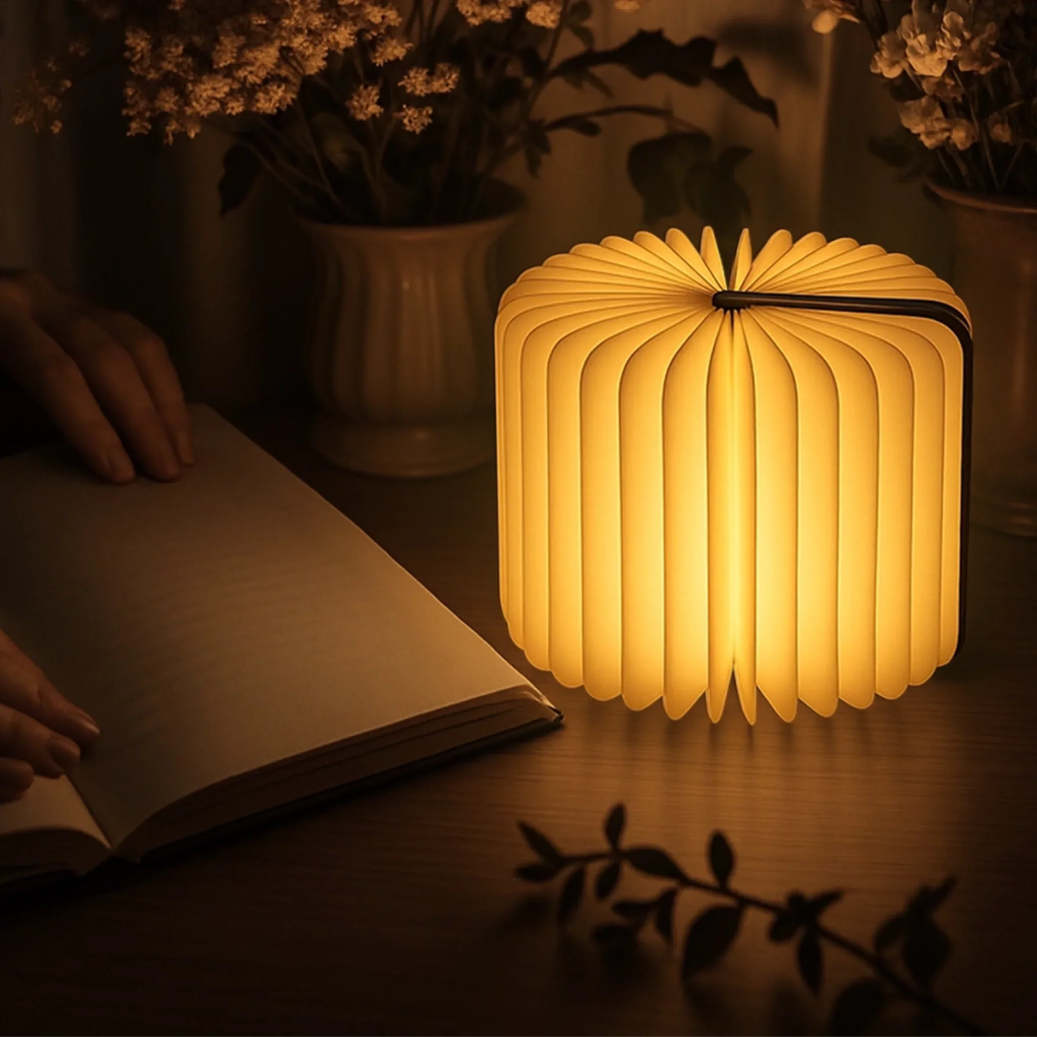 Custom Foldable LED Magic Book Lamp - Personalized Bookish Gifts For Book Lovers, Bookworms, Readers - Where Stories Begin