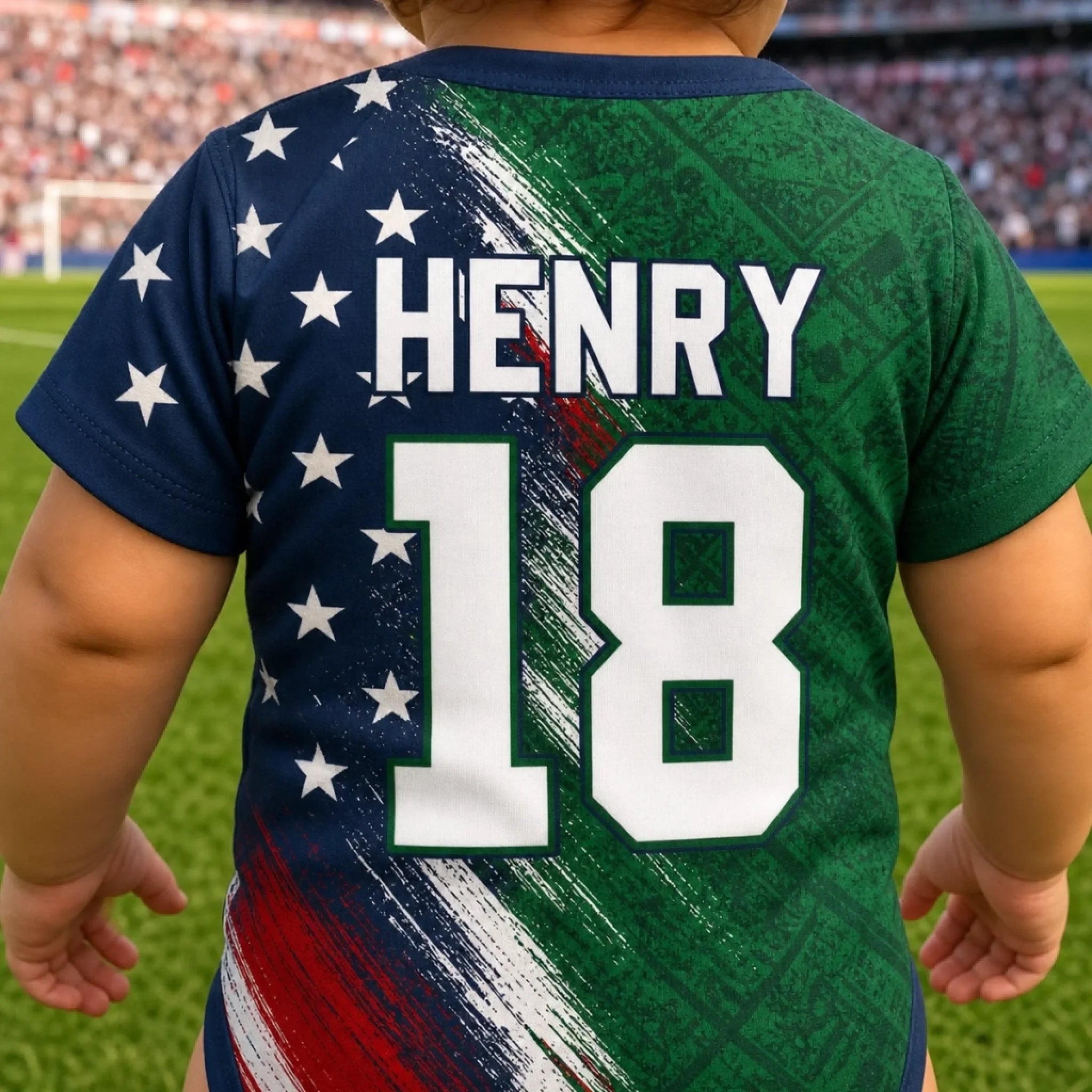 Custom World Football Baby Jersey Bodysuit
- Personalized Baby Shower, Gender Reveal Gifts For New Moms, New Dads, Football Lovers - Future Football Legend In Training