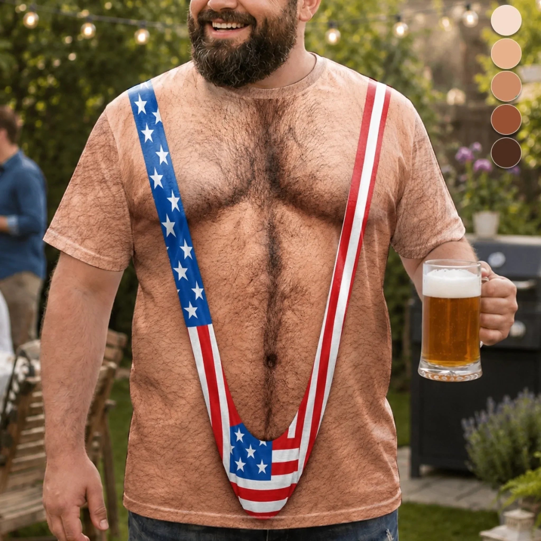 Custom Funny Patriotic T-shirt - Personalized Birthday Gifts For Men - Red White And Ready To Party