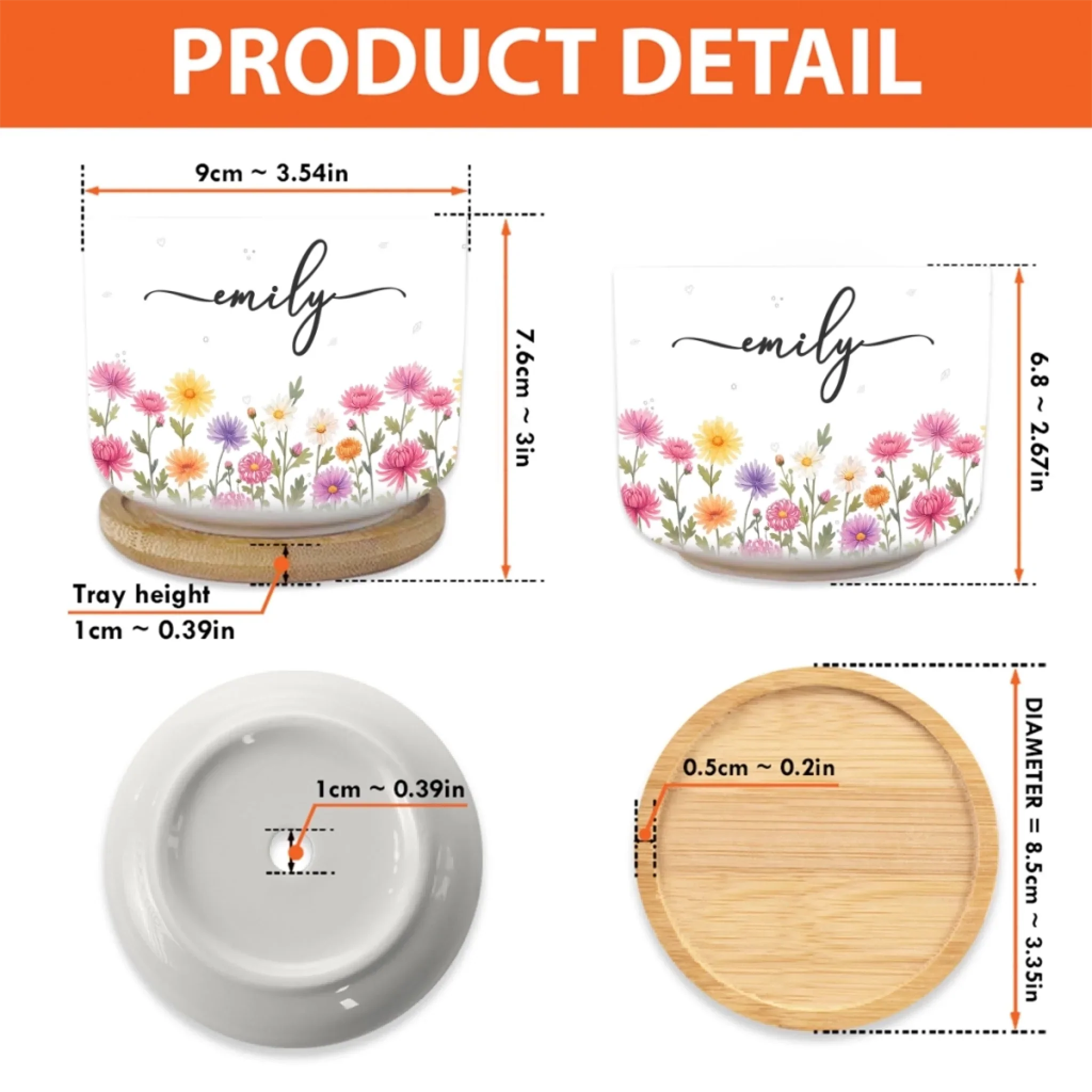 Custom Home Decor Ceramic Plant Pot - Personalized Best Friend Birthday Gifts For Women, Besties, Sisters, BFF, Family, Yourself - Loving Myself First