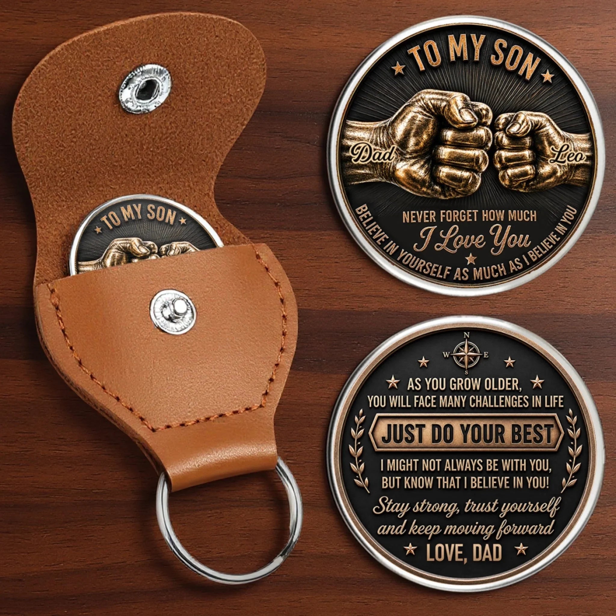 Custom Pocket Hug - Personalized Birthday Gifts For Son - So Proud Of You