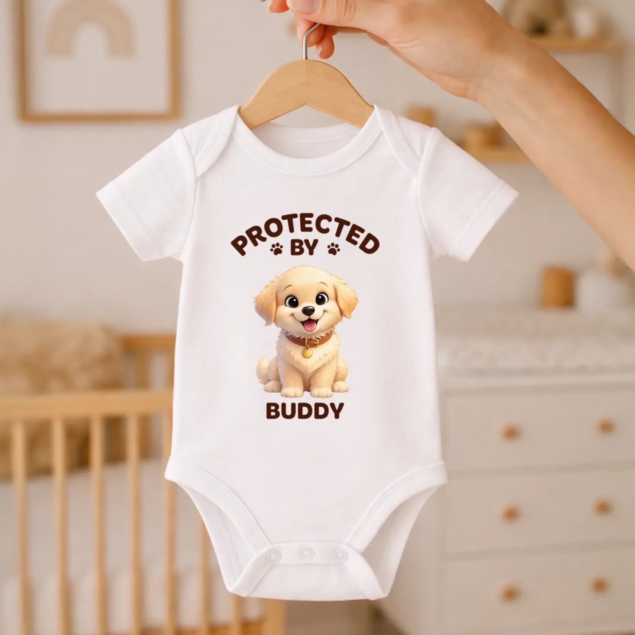 Custom Photo Baby Onesie - Personalized Baby Shower, Gender Reveal Gifts For New Moms, New Dads, New Parents, Dog Cat Lovers - Our Greatest Adventure Has Arrived