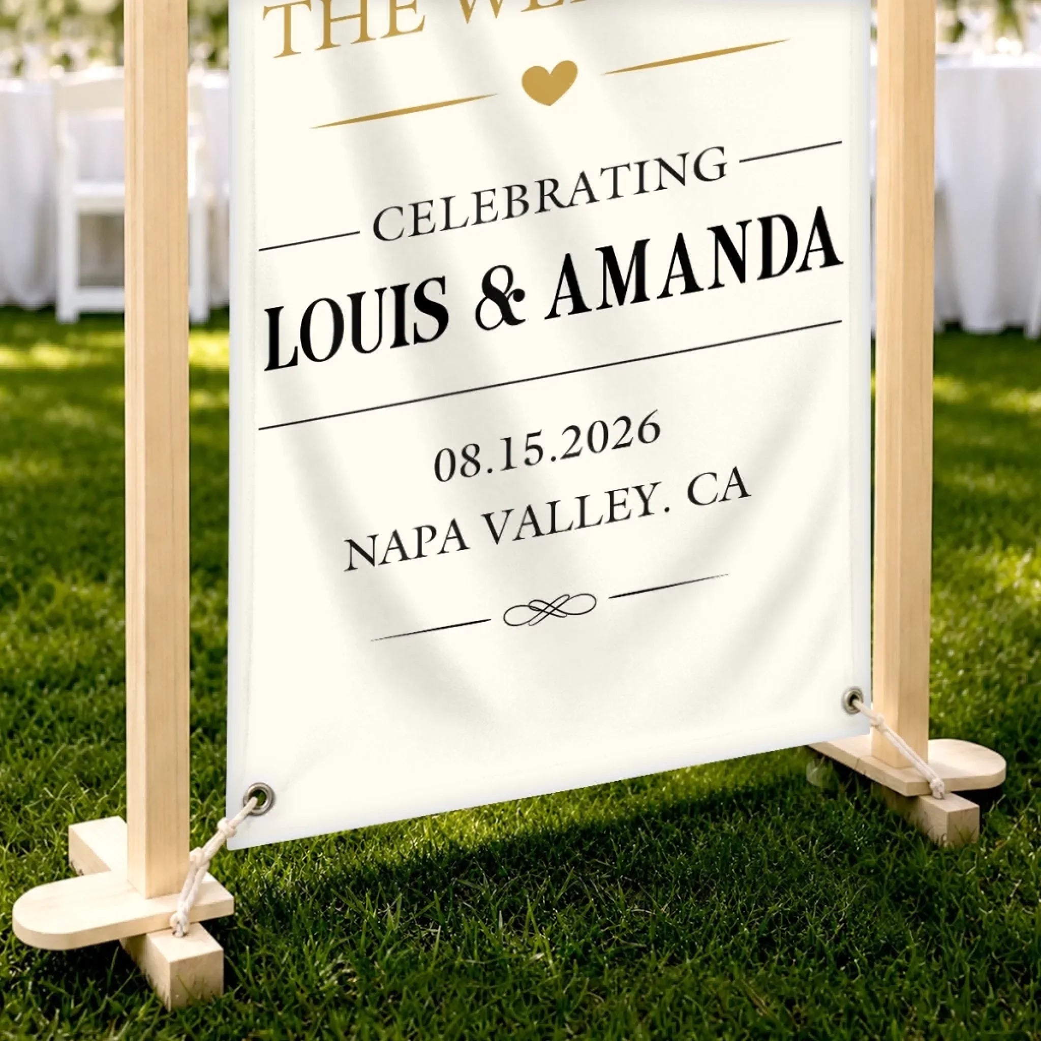 Custom Photo Welcome Banner - Personalized Anniversary Wedding Gifts For Husband And Wife, Him And Her - Best Day Ever, Hands Down