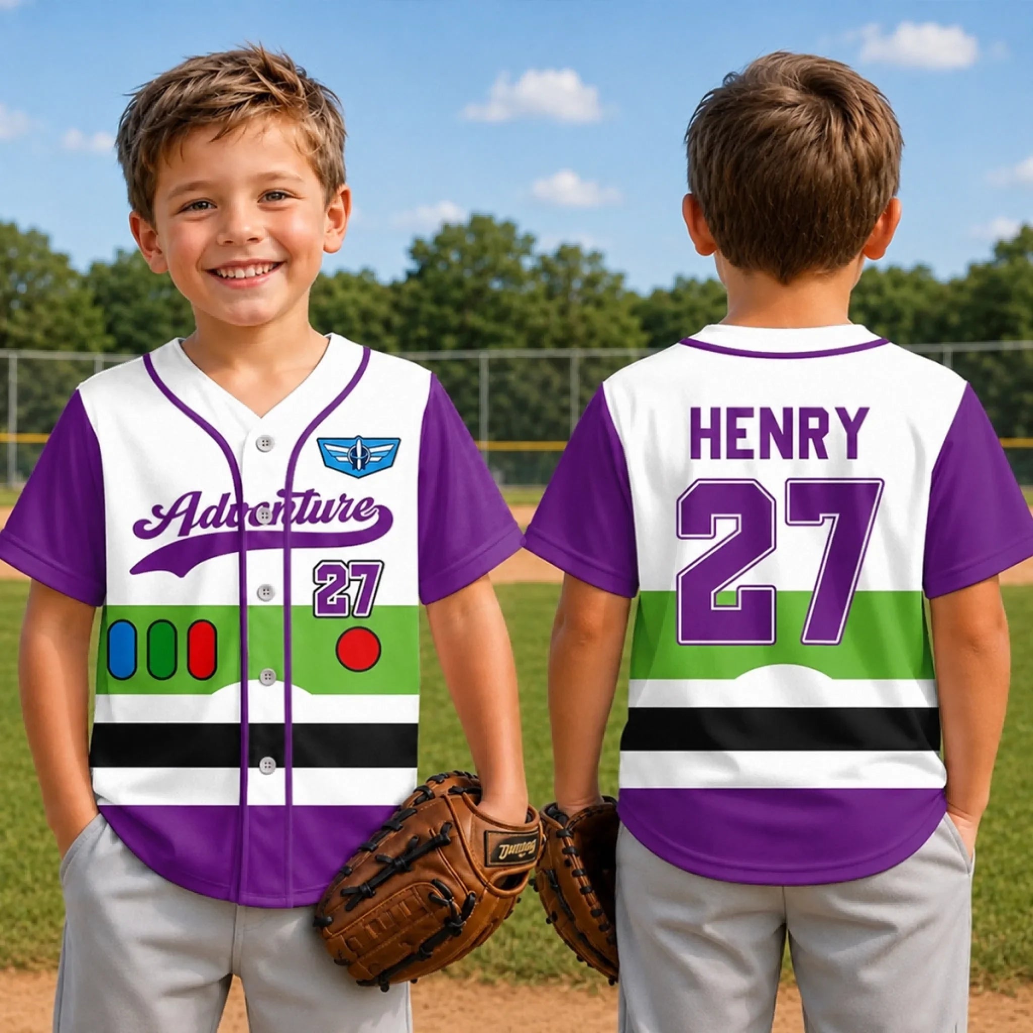 Custom Kids Baseball Jersey - Personalized Birthday Gifts For Kids - Born To Shine