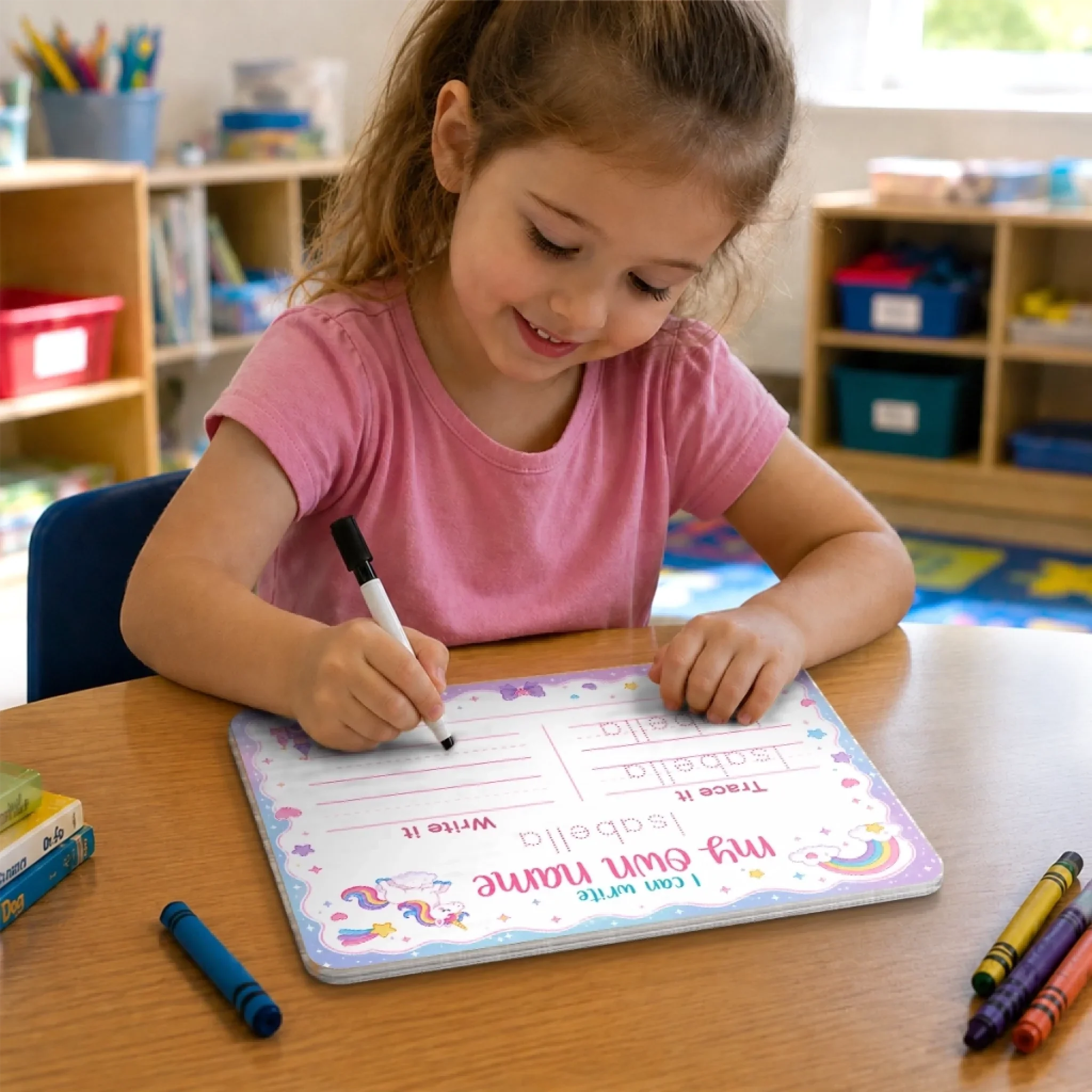 Custom Kids Acrylic Tracing Board - Personalized Back To School Gifts For Kids - Ready For New Adventures