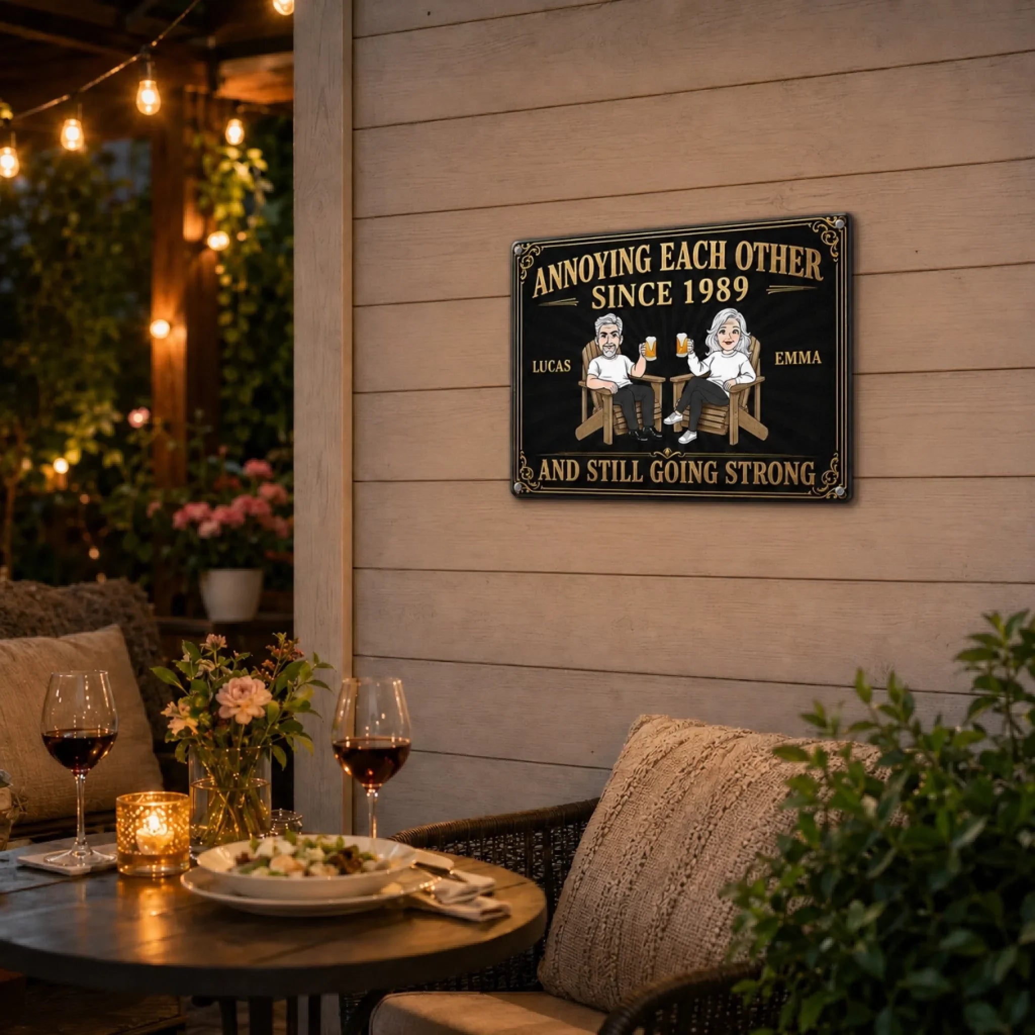 Custom Home Decor Metal Sign - Personalized Anniversary Wedding Gifts For Husband And Wife, Him And Her - Annoying You Is My Hobby
