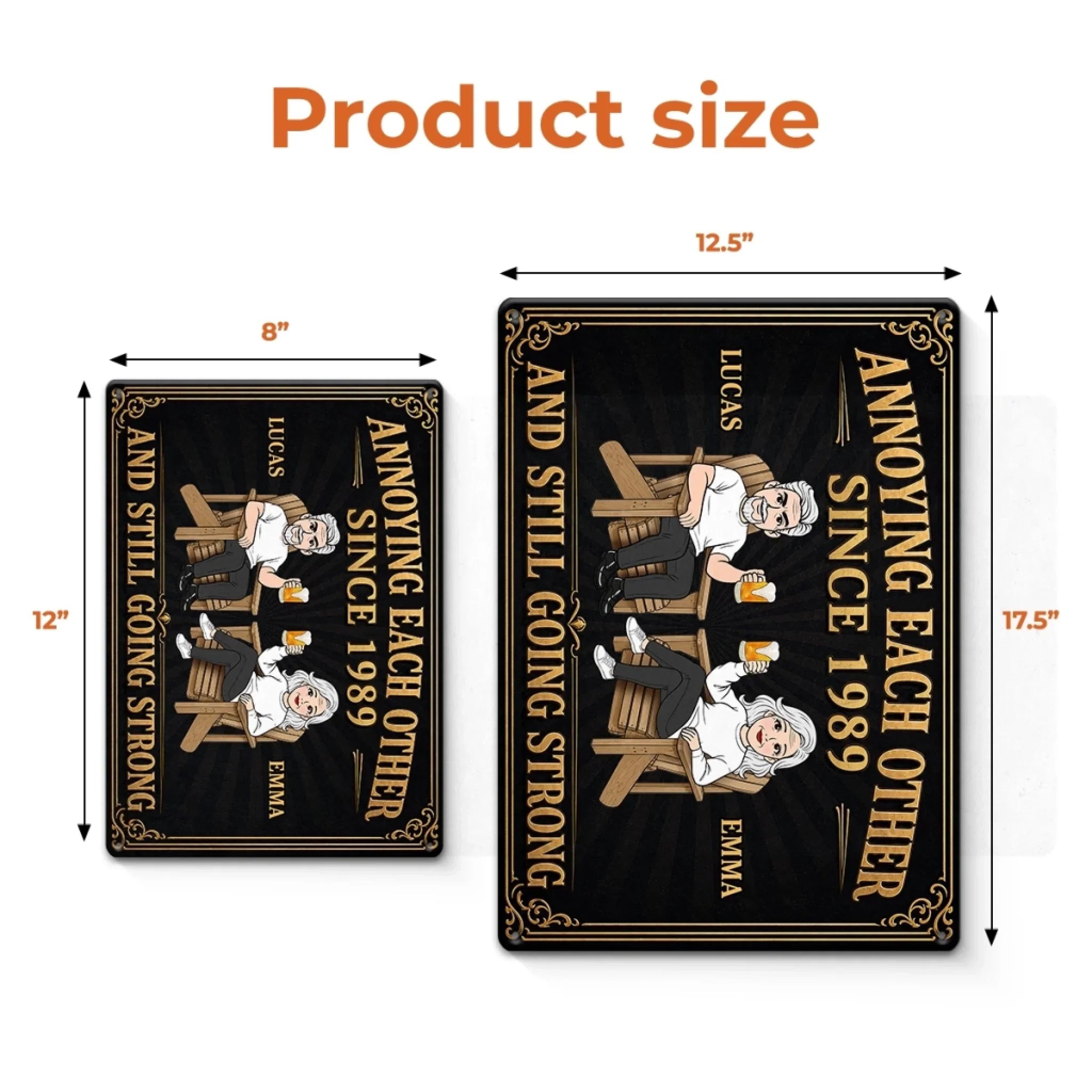Custom Home Decor Metal Sign - Personalized Anniversary Wedding Gifts For Husband And Wife, Him And Her - Annoying You Is My Hobby