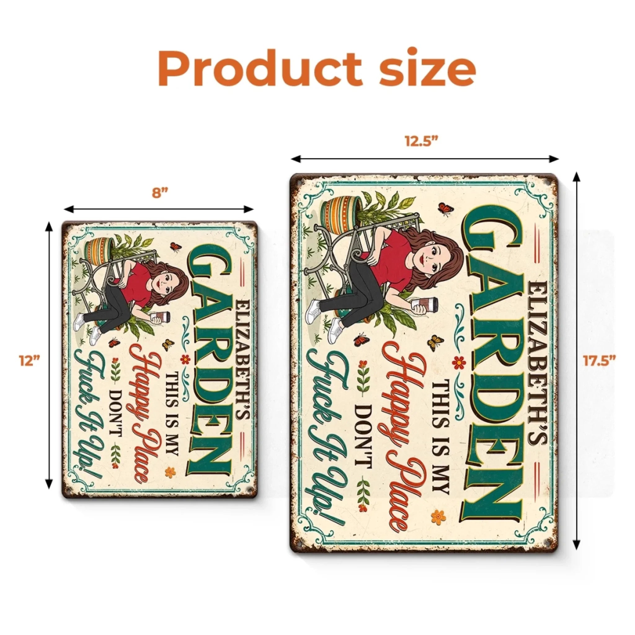 Custom Home Decor Metal Sign - Personalized Birthday Garden Gifts For Gardeners - Welcome To My Paradise