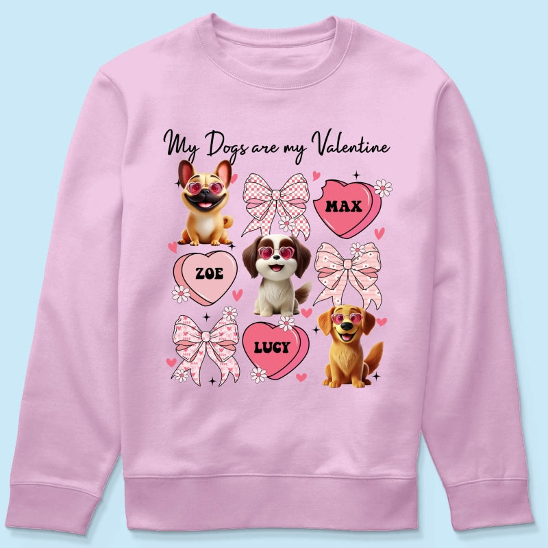 My Dogs Are My Coquette Cute Cartoon Dog Gift For Dog Lover Personalized Shirt