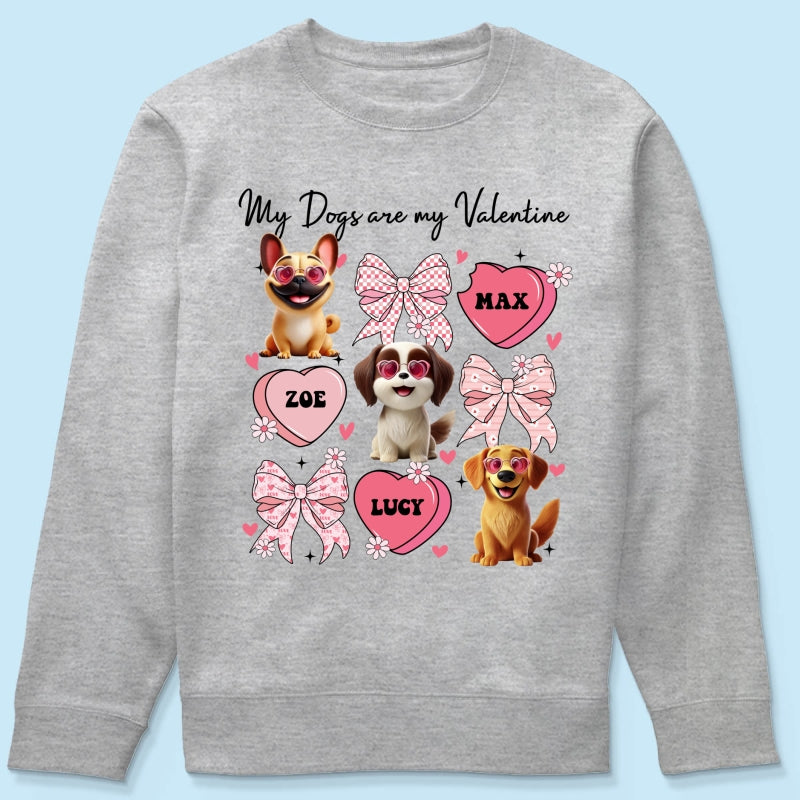 My Dogs Are My Coquette Cute Cartoon Dog Gift For Dog Lover Personalized Shirt