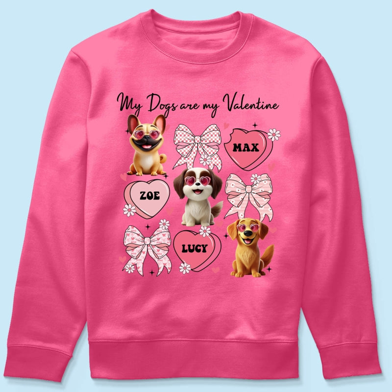 My Dogs Are My Coquette Cute Cartoon Dog Gift For Dog Lover Personalized Shirt