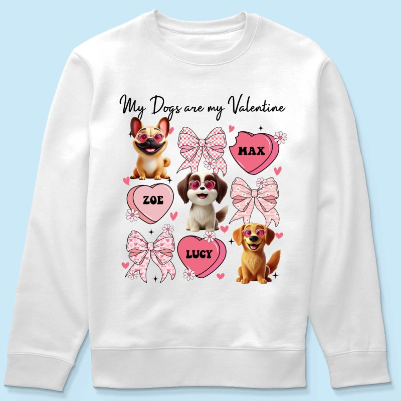 My Dogs Are My Coquette Cute Cartoon Dog Gift For Dog Lover Personalized Shirt