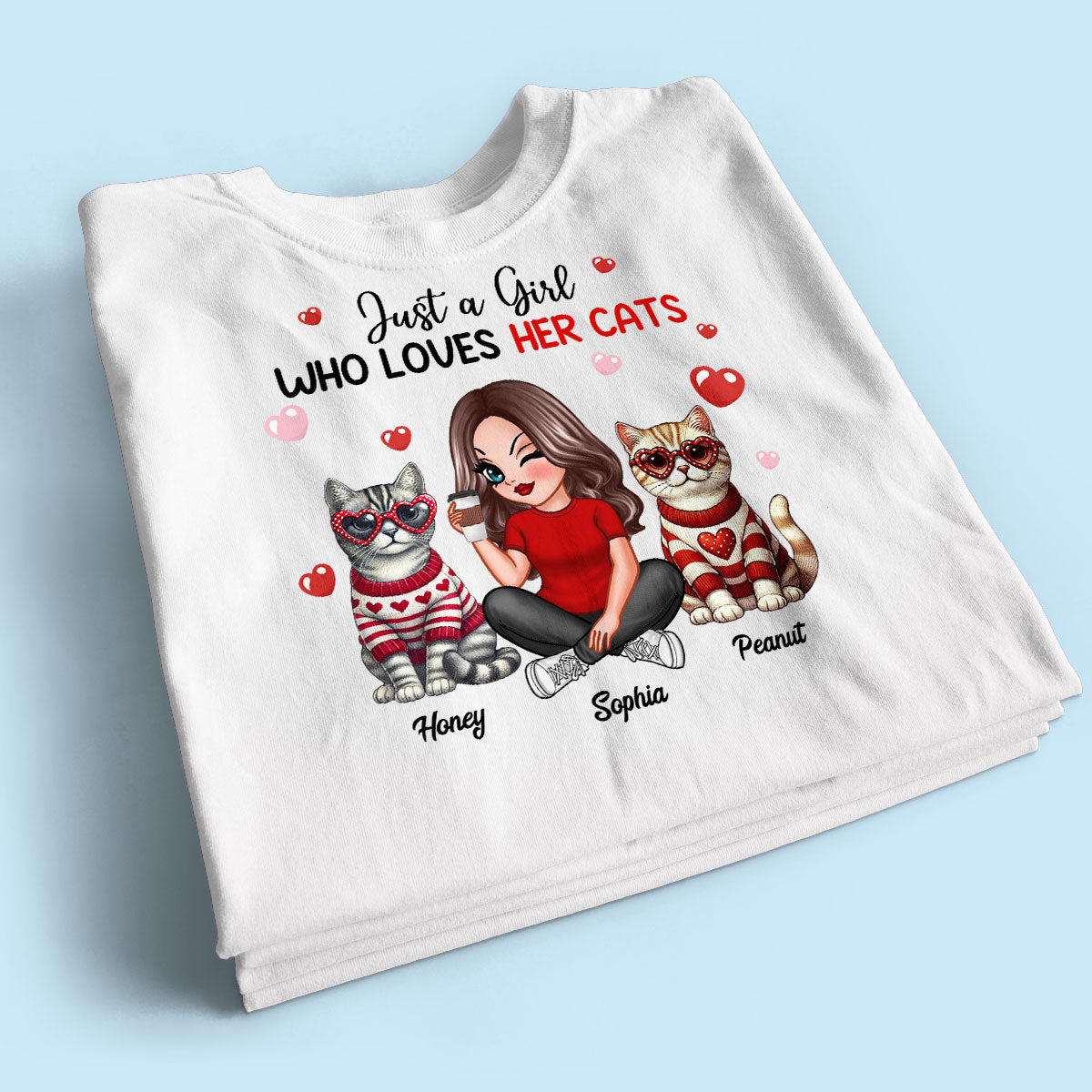 Just A Girl Who Loves Her Dogs Dog Mom Personalized Shirt