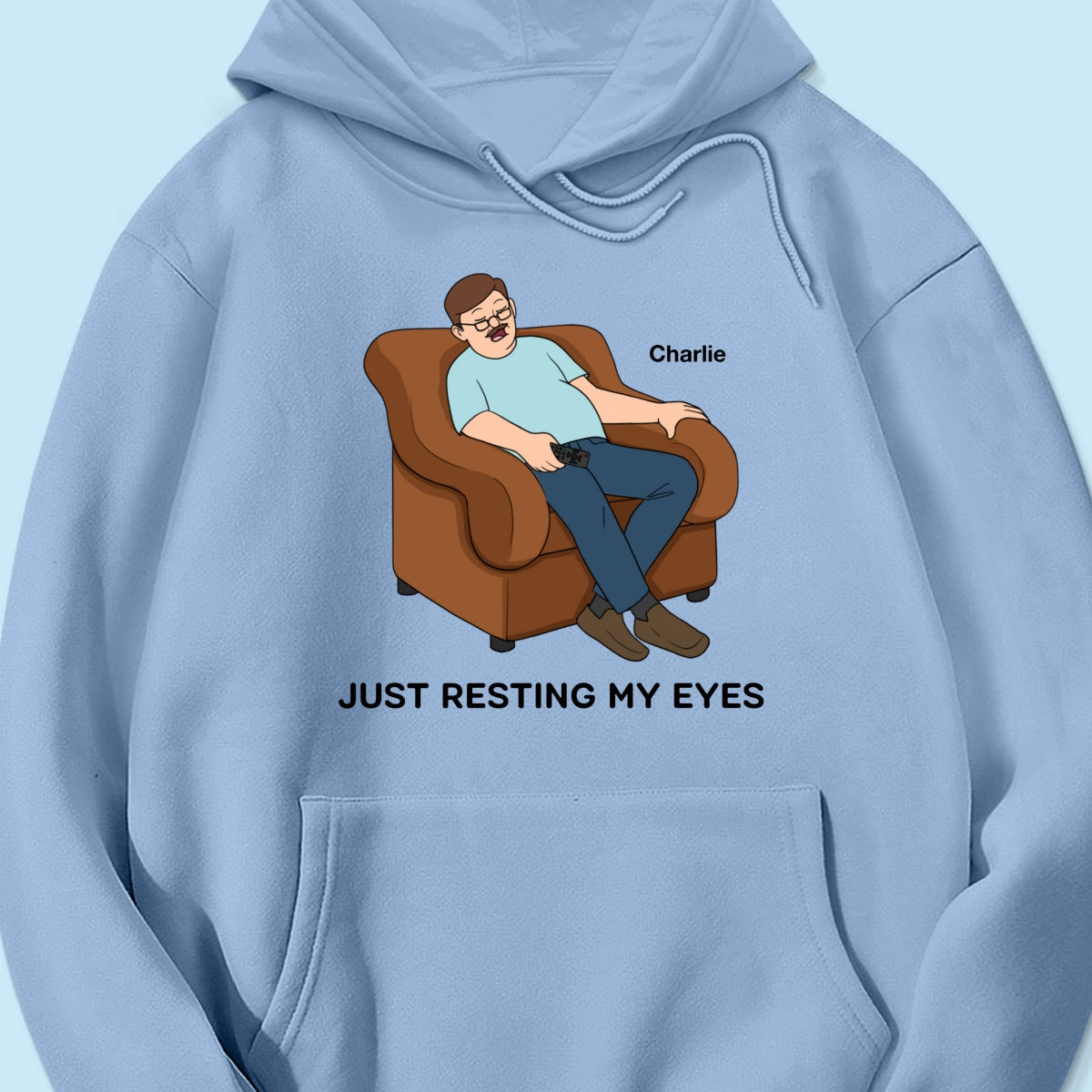 Just Resting My Eyes Dad Grandpa Asleep Funny Father‘s Day Gift Personalized Shirt