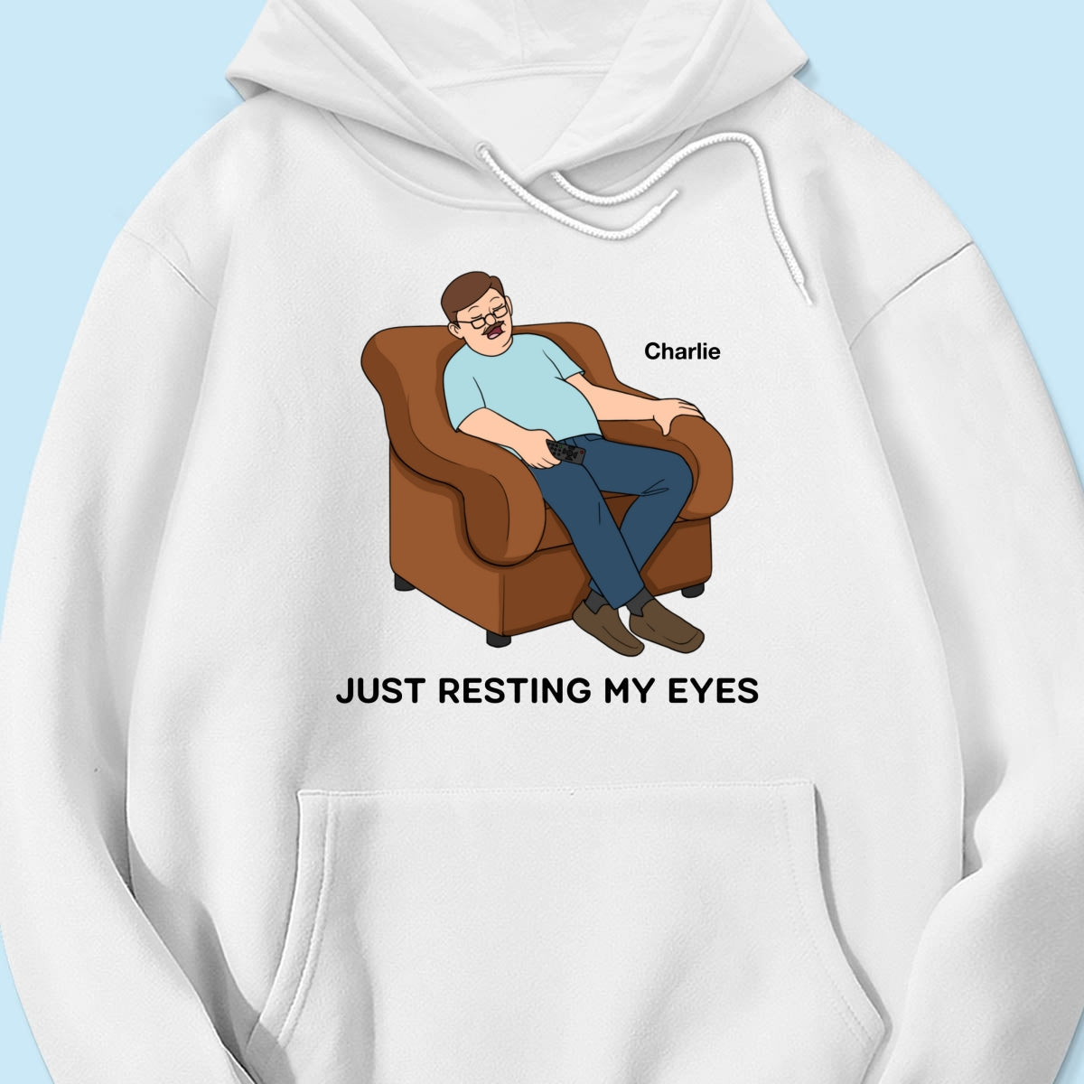 Just Resting My Eyes Dad Grandpa Asleep Funny Father‘s Day Gift Personalized Shirt