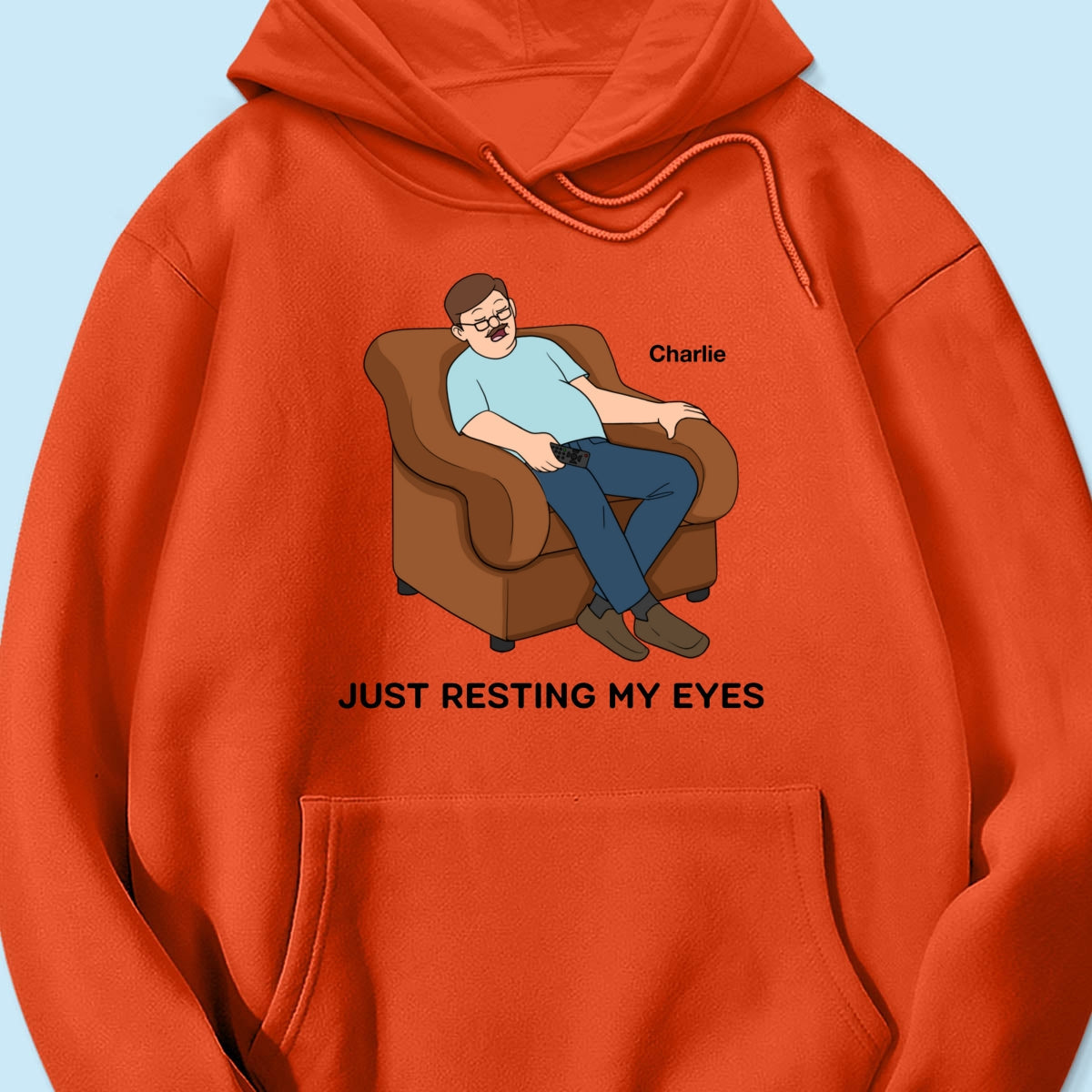 Just Resting My Eyes Dad Grandpa Asleep Funny Father‘s Day Gift Personalized Shirt