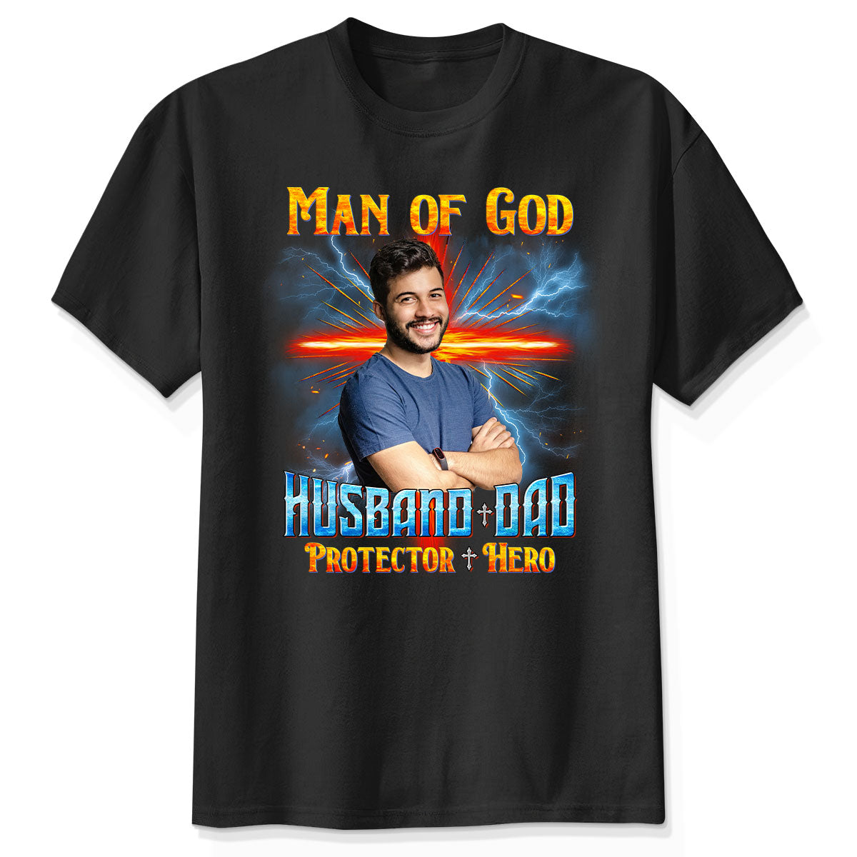 Man of God Christian Husband Dad Personalized Shirt