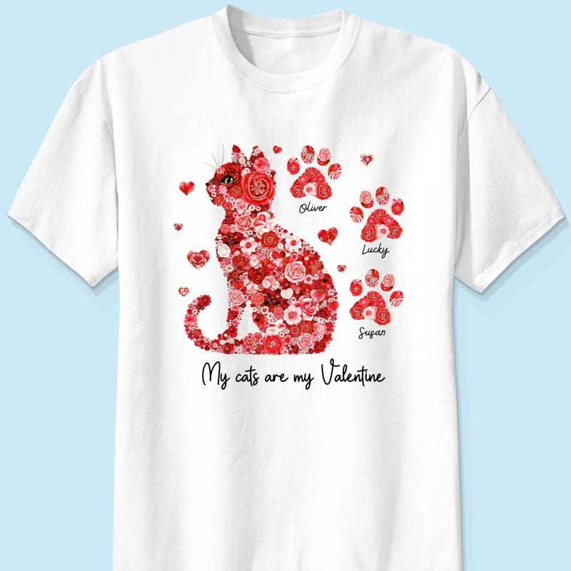 Cat Flower My Cat Is My Personalized Shirt, Gift for Cat Moms