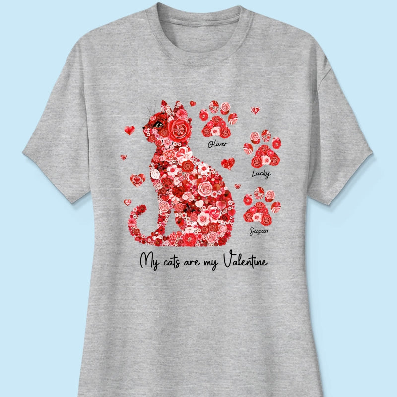 Cat Flower My Cat Is My Personalized Shirt, Gift for Cat Moms