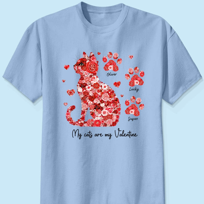Cat Flower My Cat Is My Personalized Shirt, Gift for Cat Moms