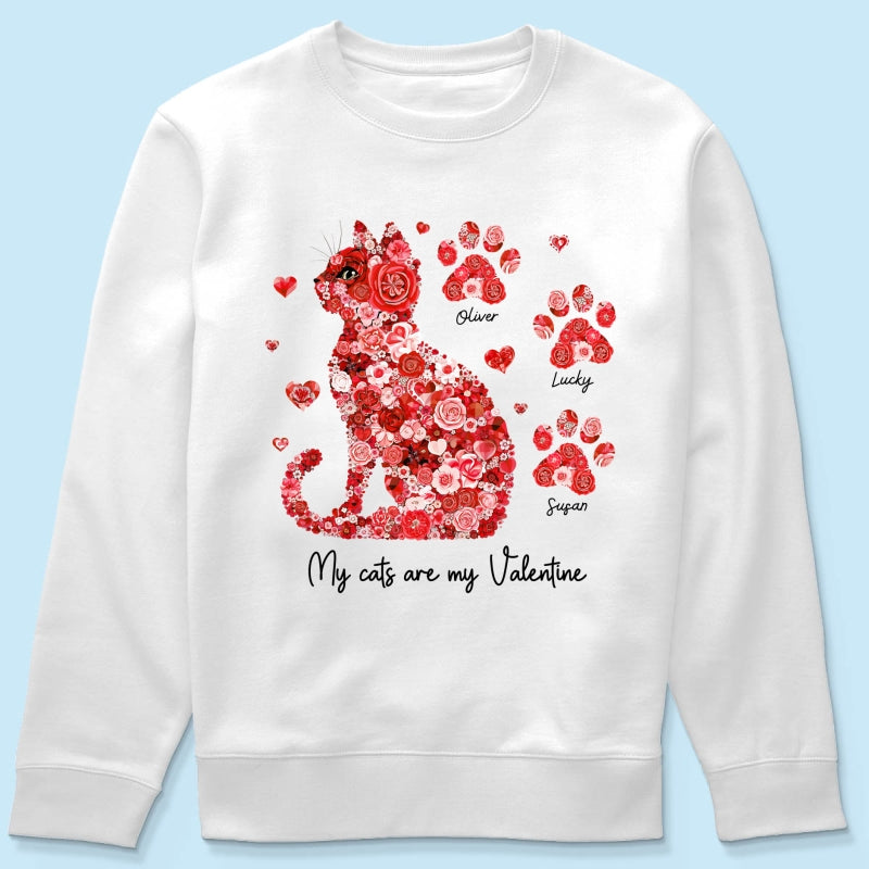 Cat Flower My Cat Is My Personalized Shirt, Gift for Cat Moms