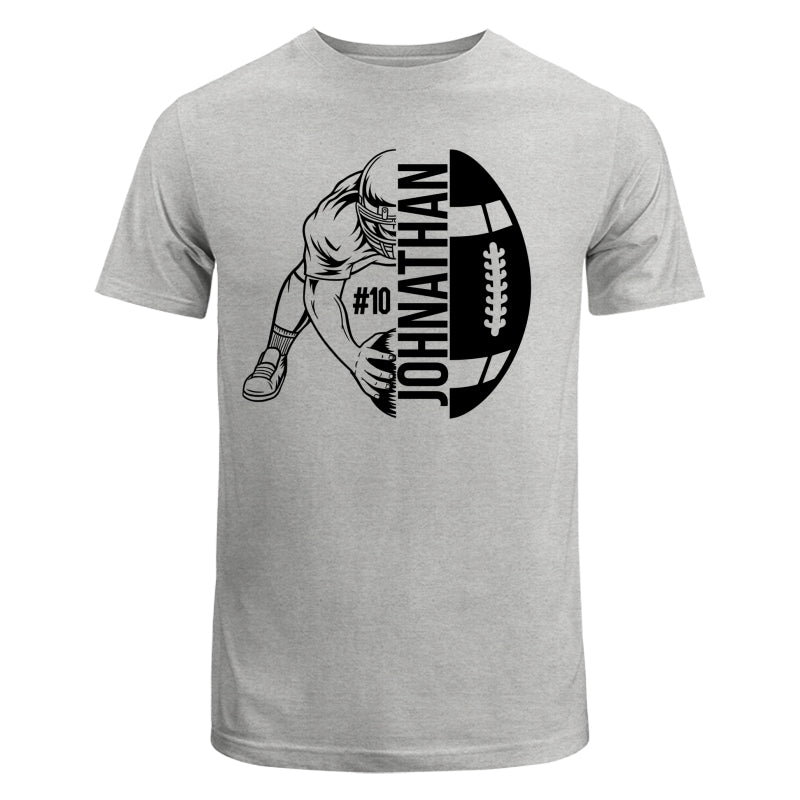 Football Player Holding Ball On The Ground Football Season Matching Personalized Shirt