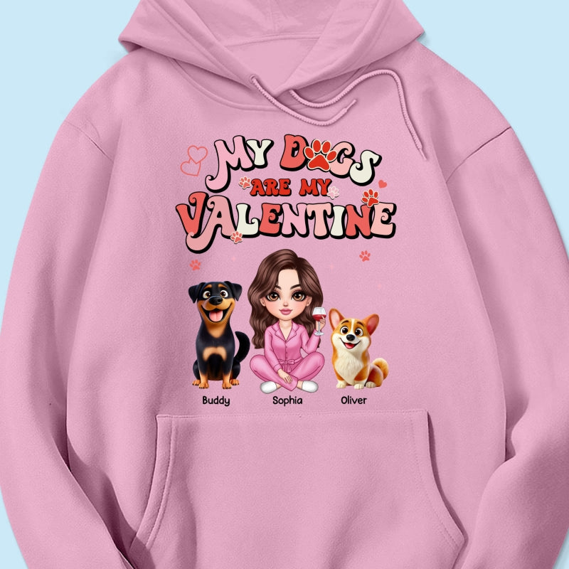 Personalized Shirt For Dog Mom, My Dogs Are My Valentine