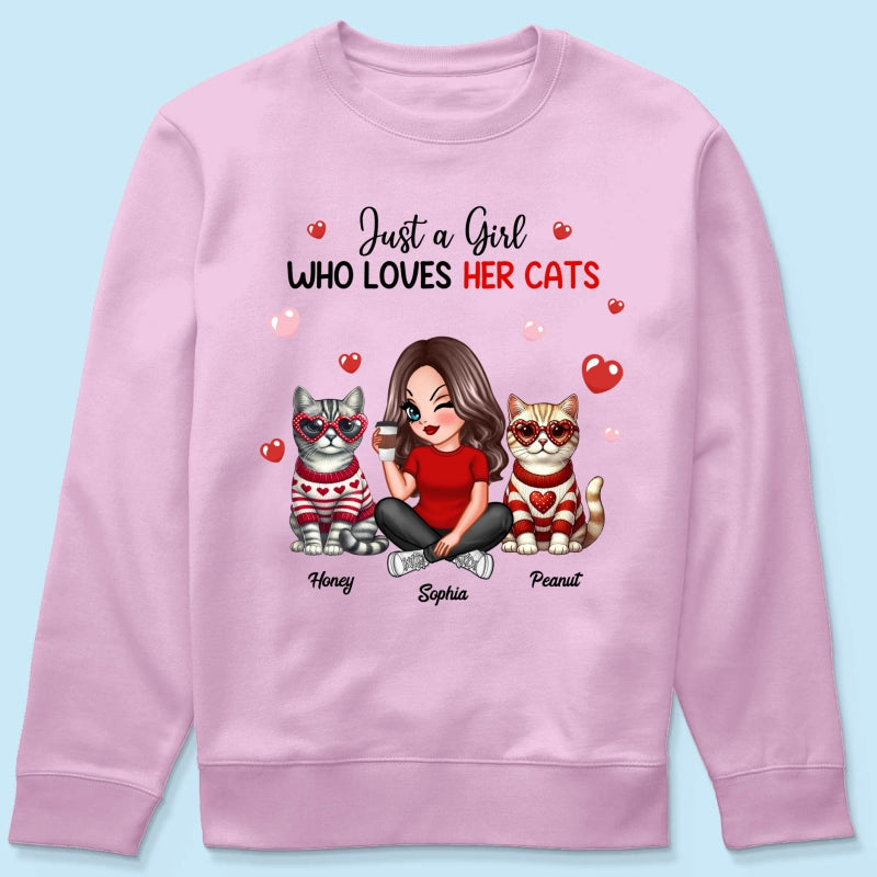 Just A Girl Who Loves Her Dogs Dog Mom Personalized Shirt