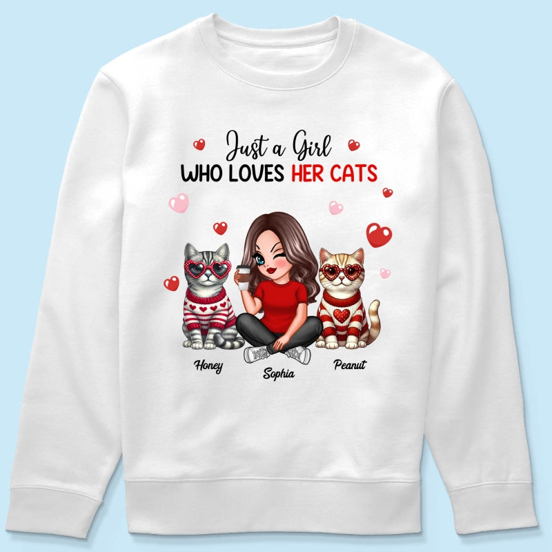 Just A Girl Who Loves Her Dogs Dog Mom Personalized Shirt