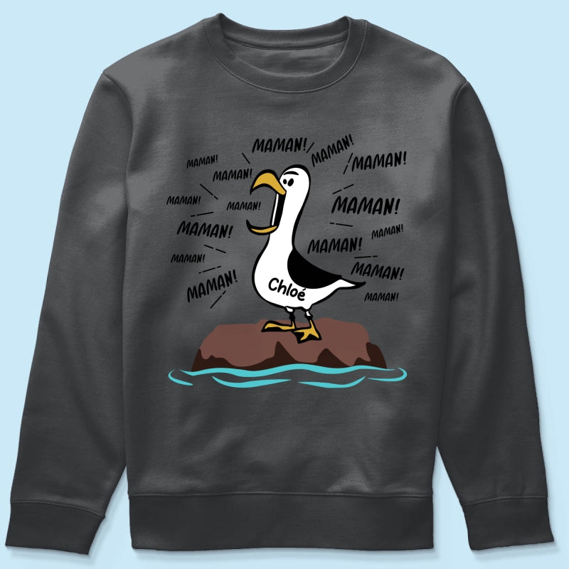 Mouettes Maman! Maman! Maman! – T-shirt Personnalis – Cadeau Rigolo pour la Fte des Mres