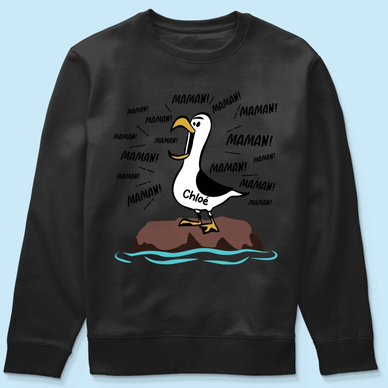 Mouettes Maman! Maman! Maman! – T-shirt Personnalis – Cadeau Rigolo pour la Fte des Mres