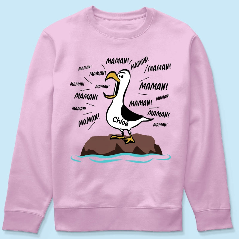 Mouettes Maman! Maman! Maman! – T-shirt Personnalis – Cadeau Rigolo pour la Fte des Mres