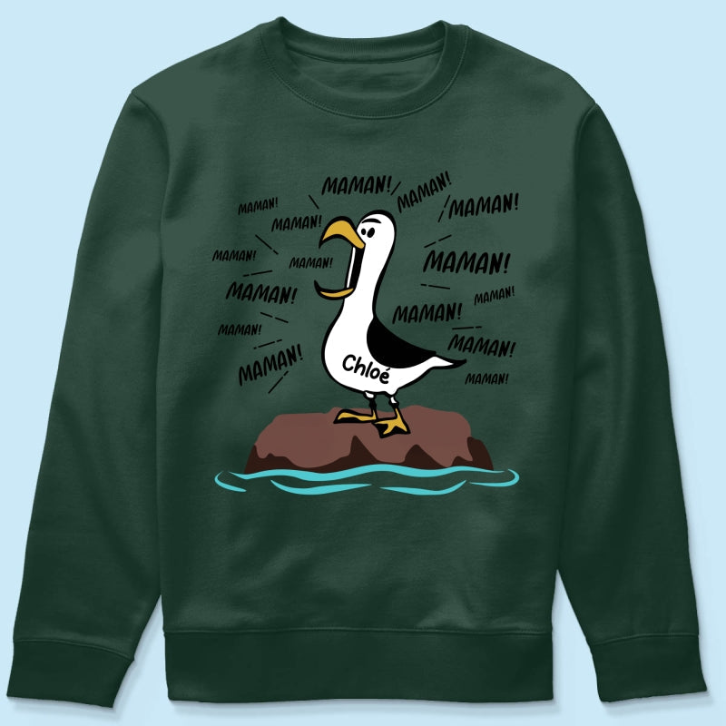 Mouettes Maman! Maman! Maman! – T-shirt Personnalis – Cadeau Rigolo pour la Fte des Mres