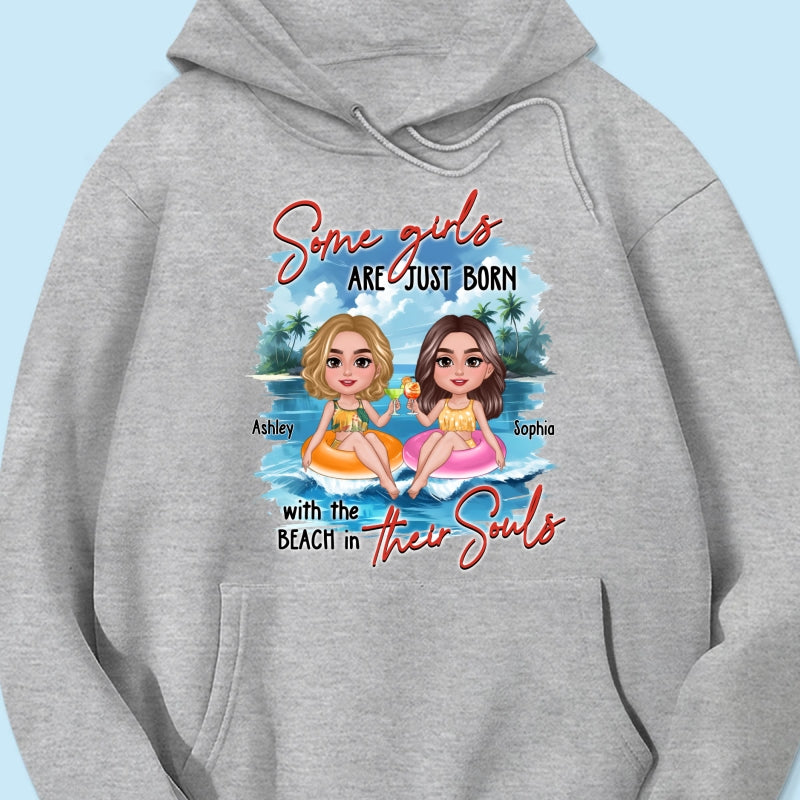 Summer Besties Chillin' On Beach Personalized Shirt