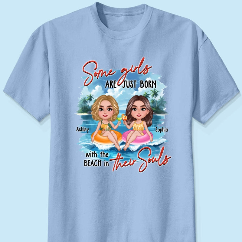Summer Besties Chillin' On Beach Personalized Shirt