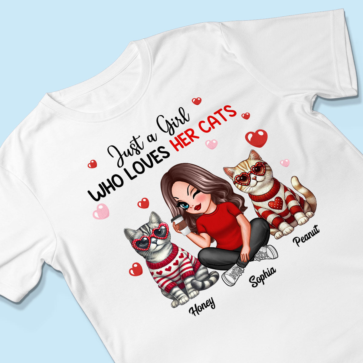 Just A Girl Who Loves Her Dogs Dog Mom Personalized Shirt