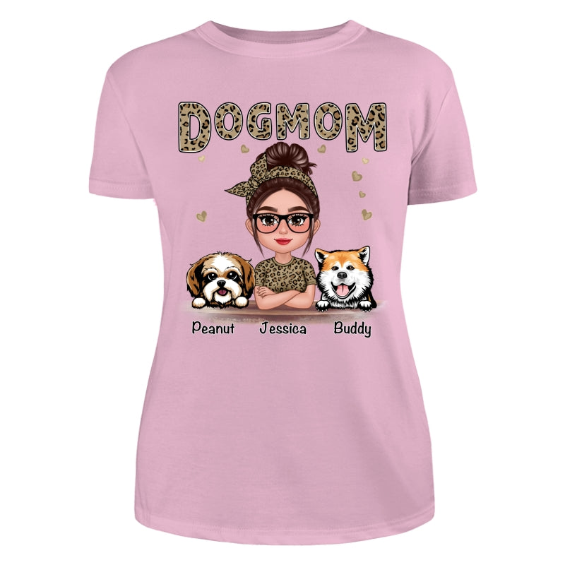 Leopard Shirt Pretty Doll Dog Mom Personalized Shirt