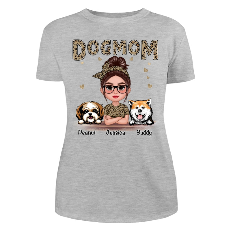 Leopard Shirt Pretty Doll Dog Mom Personalized Shirt