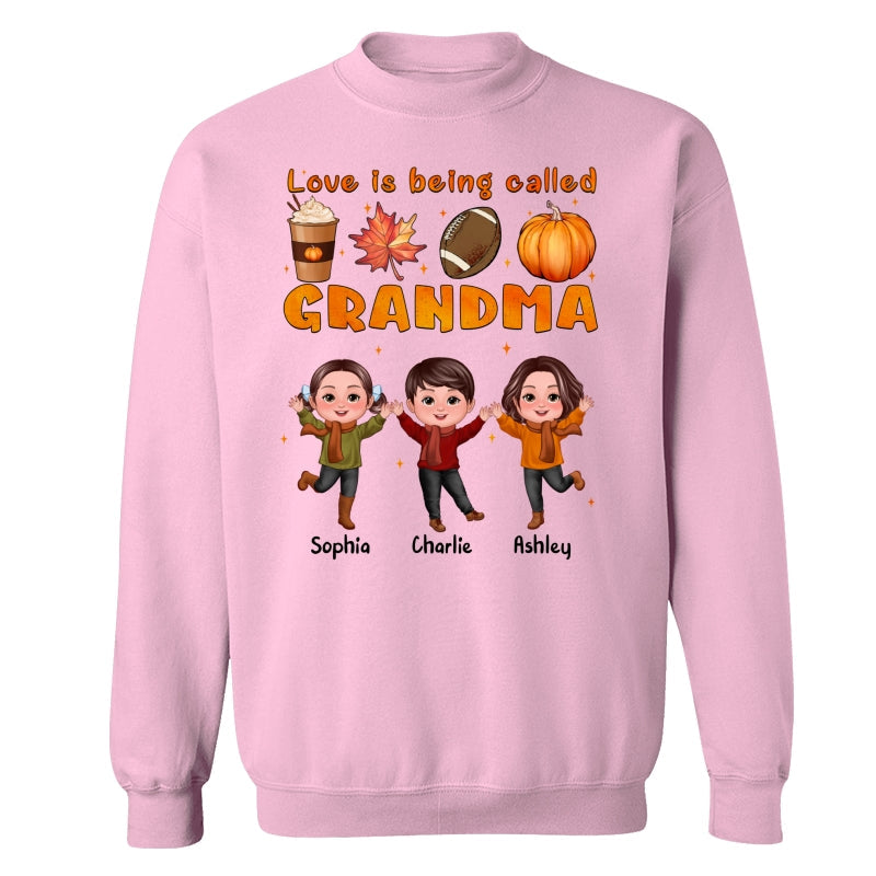 Livin‘ That Grandma Life Fall Season Happy Doll Kids Personalized Shirt